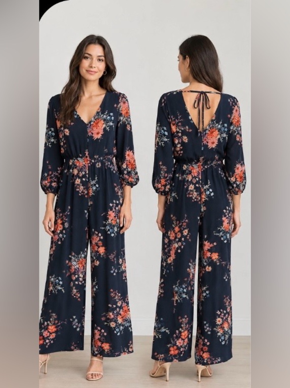 Wrapper Jumpsuit Floral Women’s Size M